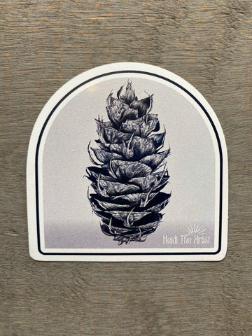 Douglas Fir Cone Sticker
