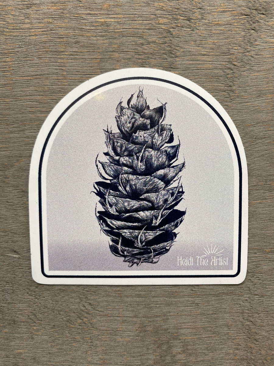 Douglas Fir Cone Sticker