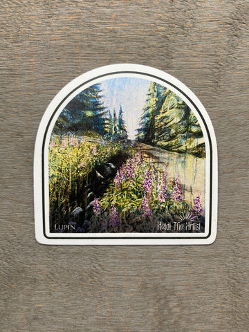 Lupin on Helm Creek Trail Sticker