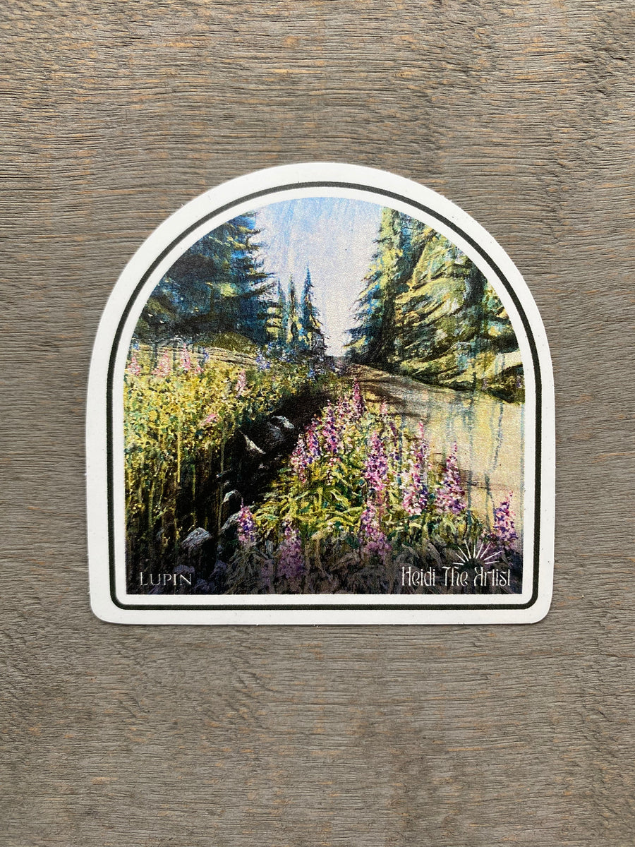 Lupin on Helm Creek Trail Sticker