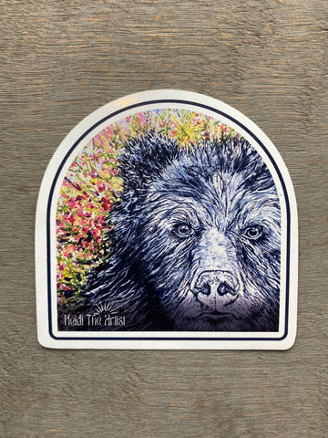 Queen B Bear Sticker