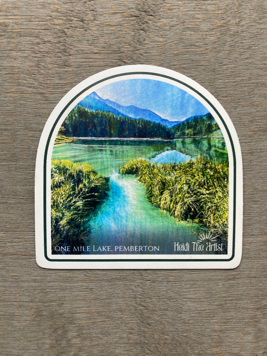 One Mile Lake, Pemberton Sticker