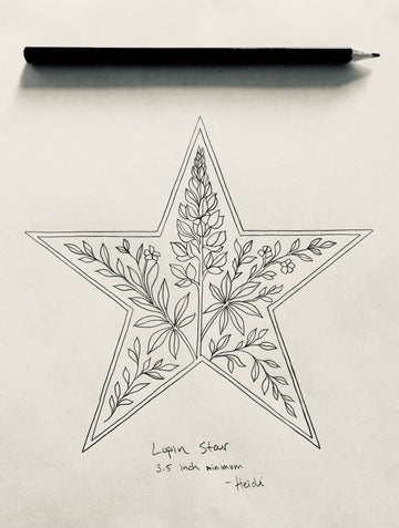 Available Tattoo Flash - Lupin Star