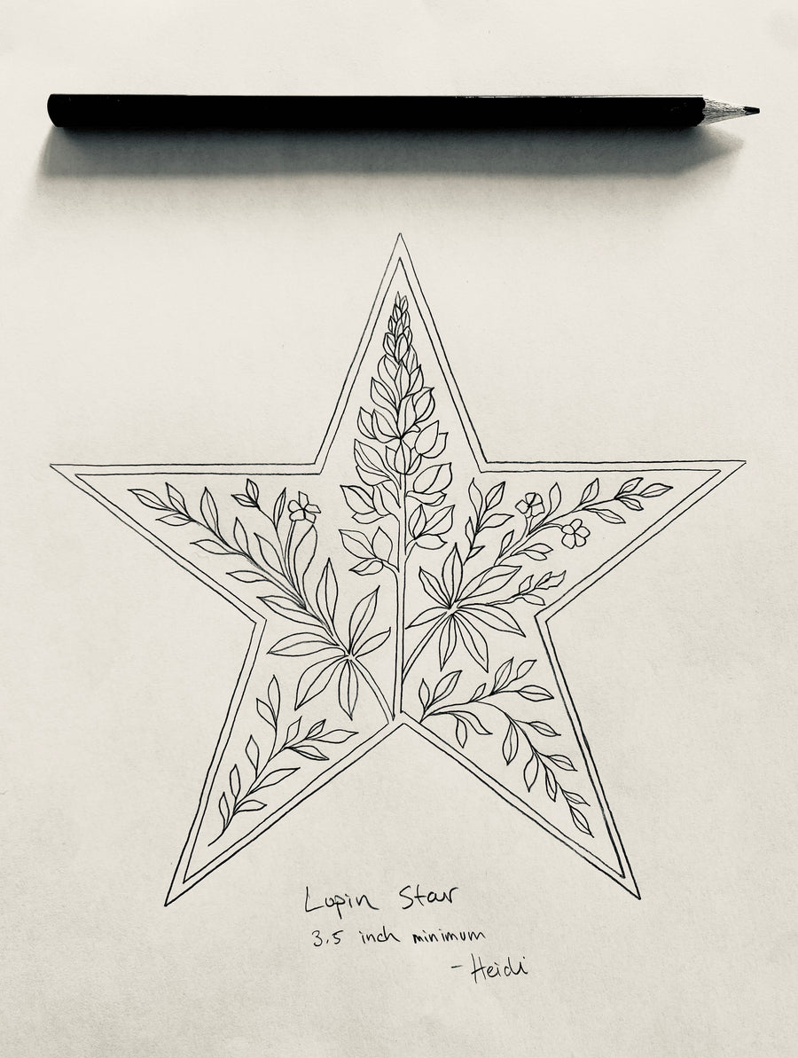 Available Tattoo Flash - Lupin Star