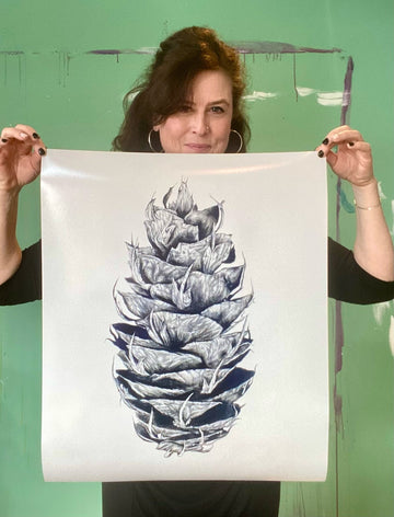 Douglas Fir Cone Poster - March Limited Edition Release