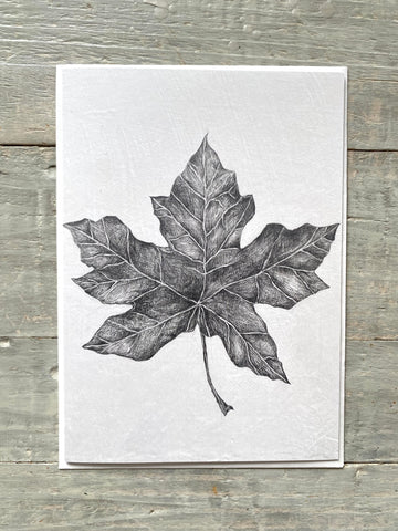 Set of 6 Maple Leaf Greeting Cards
