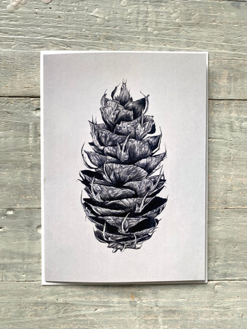 Set of 3 Fir Cone Greeting Cards